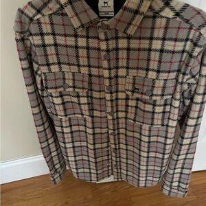 Plaid Button-Up Jacket